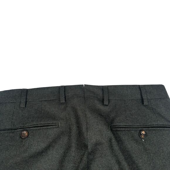 Marco Pescarolo Slim 80 Dress Pants Trouser Men’s 48 US 33 x 28 Charcoal Gray - Picture 4 of 11